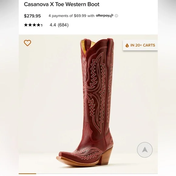 Red Western Casanova Ariat